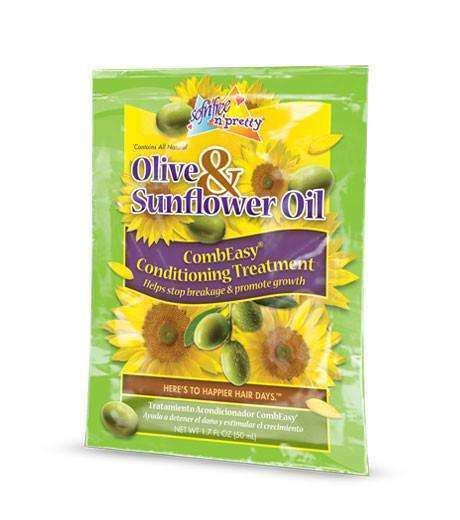 Sofn'free N' Pretty Olive & Sunflower Oil Conditioning Treatment Packette - Deluxe Beauty Supply