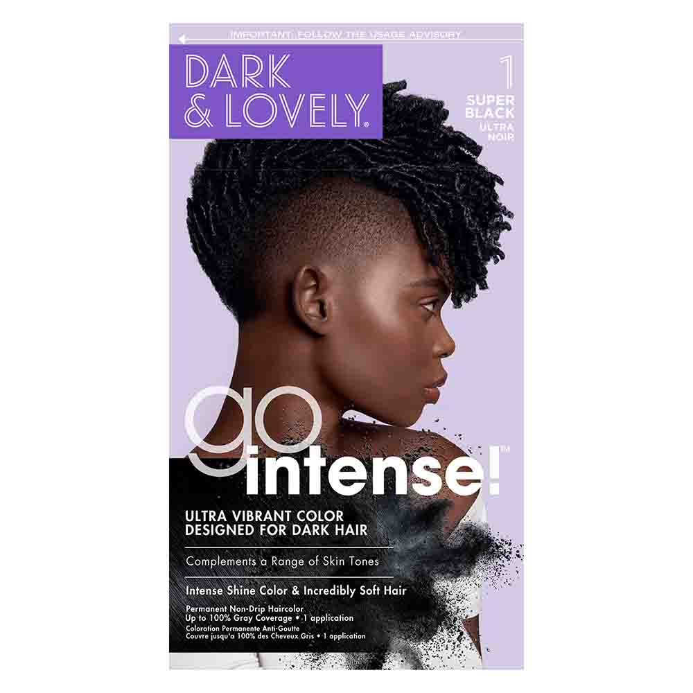 Dark & Lovely Go Intense Ultra Vibrant Hair Color - 1 Super Black