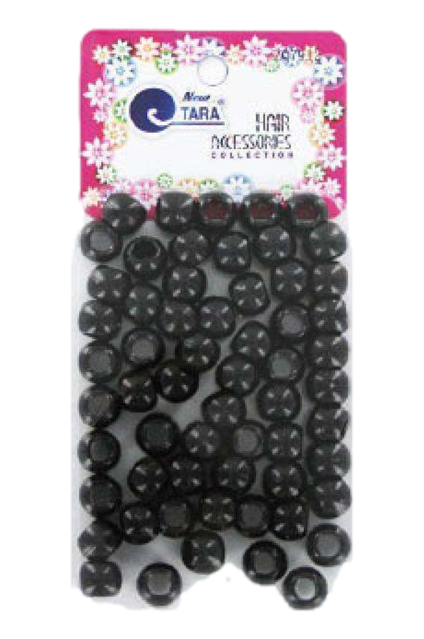 Tara Large Hair Beads - Black #7912 - Deluxe Beauty Supply