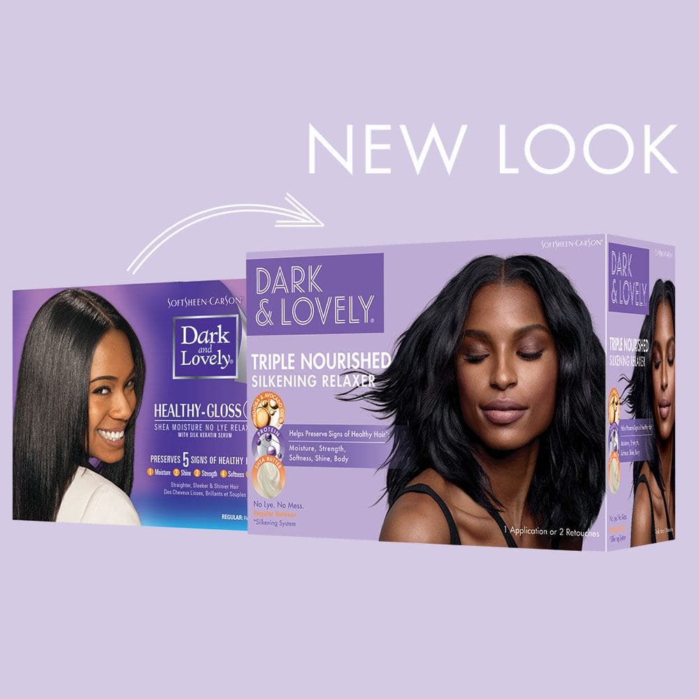 Dark & Lovely Triple Nourished Silkening No-Lye Relaxer - Regular