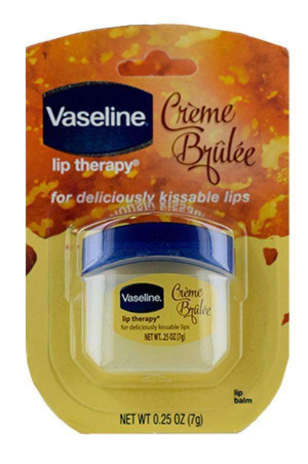 Vaseline Lip Therapy Jar Creme Brulee - Deluxe Beauty Supply